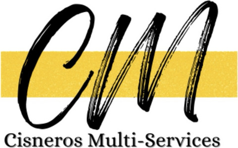 Cisneros Multi-Services — CM monogram over a gold bar