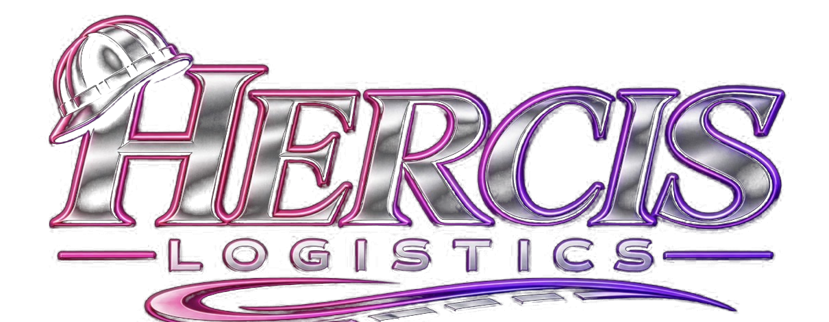 Hercis Logistics wordmark with a hard hat